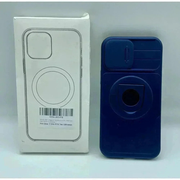 360 Rotatable Magnetic Ring Case With Camera Cover For 13 Pro Max 6.7” Blue‎ - Picture 2 of 11